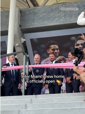 Jorge Mas and David Beckham lead the ribbon-cutting ceremony for Inter Miami’s new home 🏟️💓 #intermiami #davidbeckham #messi #MLS #lionelmessi 