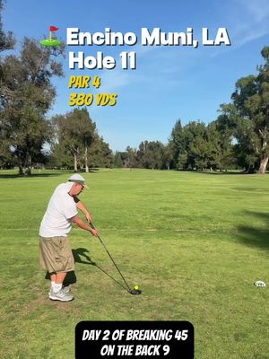 Day 2 of breaking 45 on the back 9 #fyp #golf #golfswing #viral #barstool 