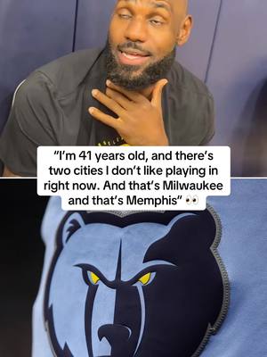 LeBron James reacts to the public's response to his criticism of playing in Memphis 🤔 #lebronjames #NBA #memphisgrizzlies  (via @ESPN)