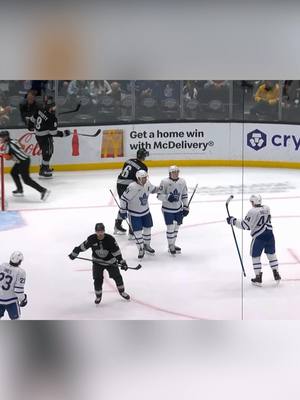 Knies said something to Laughton and baited him into taking a penalty 🎥: Sportsnet | #LeafsForever