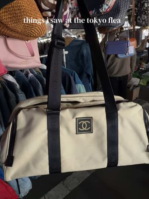 went home with a $250 chanel bag 😮‍💨  📍Tokyo City Flea Market @ Oi Racecourse 