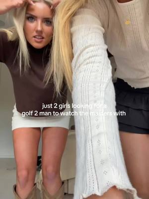 2 man + watch the masters = ??? lmk #golfboys #golfboysrthebestboys #TheMasters #augustanational #georgia 