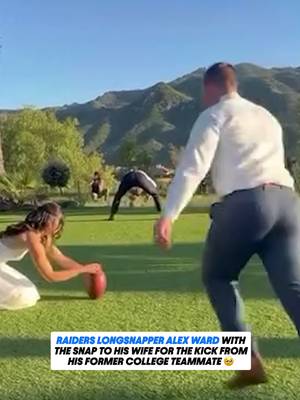 A very SPECIAList moment ❤️ #wedding #raiders #nfl via angelakulikov/IG
