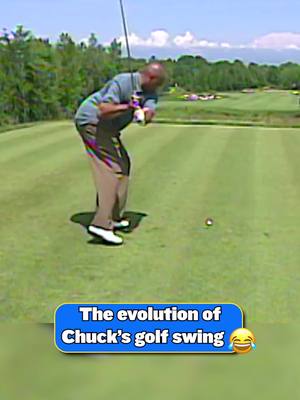 Chuck’s swing got better and better 😅 #charlesbarkley #golf #sports #swing 