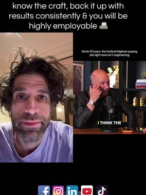 #duet with @Business Blurb #sharktank know the craft, back it up with results consistently & you are highly employable 📠  #careertok @Mr. Wonderful #socialmediamarketing 