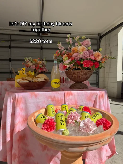 #diyflowers #sequinspritz #gardenparty #DIY @Zoncello Yarra Valley @zonzoestate @Bunnings @Pillow Talk 