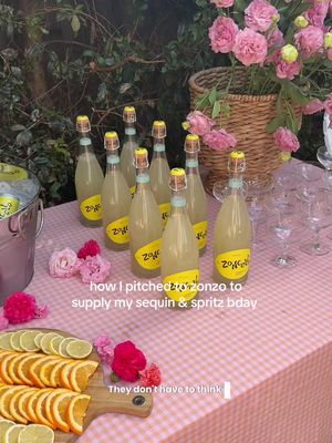 Replying to @Tiah putting that marketing degree to work #sequinspritz #gardenparty #brandpartnership #gifted #homeparty @Zoncello Yarra Valley @zonzoestate thank u!! What a treat ✨