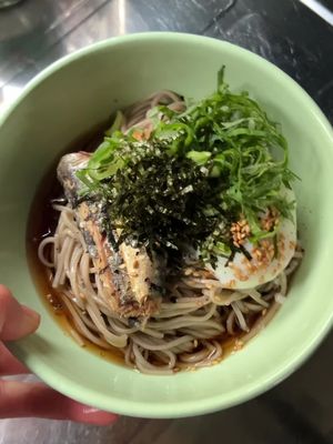 Sardine soba! For the lovers out there 