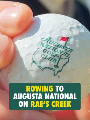 Can you row to Augusta National through Rae’s Creek?  @James Colgan gave it a shot, and picked up a special souvenir along the way.