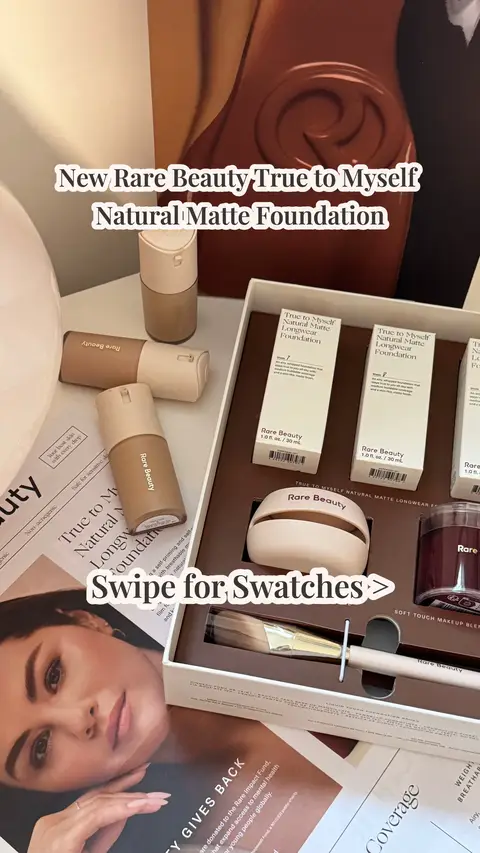 Swatching the light shades of the new Rare Beauty True to Myself Natural Matte Foundation on light olive skin. I thought it would be helpful to post it next to my other rare complexion products for reference. Here are the swatches of shades 7, 8, and 9 with the Positive Light tinted moisturizer in 20W and the Liquid Touch brightening concealer in 180W.  Shade 6 and shade 10 have olive undertones, so I’ll definitely have to go swatch those at Sephora. *includes press samples*  #rarebeauty #truetomyselffoundation #rarebeautyfoundation 