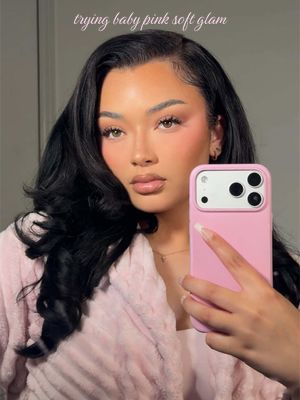 sooo cute i love ib: @Azzy 🎀  products used:  @Iconic London underglow primer @Haus Labs foundation @Benefit Cosmetics brow pencil @NYX Professional Makeup crazy lift brow glue @🇬🇧MADEBYMITCHELL🇬🇧 curve case @Jaded Cosmetics blush palette and contour palette @D’on Cosmetics setting powder shade 01 @Charlotte Tilbury pressed powder shade 1 & kim k.w lip stick @makeupforever total taupe lip liner  @Glamlite gloss  @Too Faced born this way concealer in snow @Makeup By Mario original ethereal eyes palette #MakeupRoutine #creatorsearchinsights #softglam #pinkmakeup 