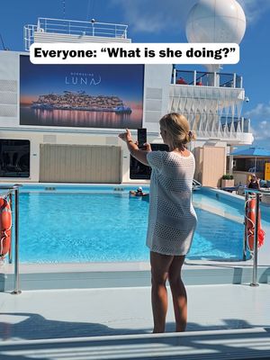 She’s sailing on the world’s newest cruise ship! 🚢 Welcome to Norwegian Luna! Here’s a tour of some of our favorite aspects of the ship, with more info below about each! 1. Ship Design - Everything is brand new, modern, and super thought out. There’s so much to explore with @Norwegian Cruise Line but it’s still easy to navigate, which we loved. 2. Pools - The main pool deck has tons of loungers and space, and there are multiple areas depending on your vibe. It never feels like you are stuck in one crowded area! 3. Specialty Restaurants - There are so many options, but the hibachi at Hasuki was SUCH a fun experience. We also loved Cagney’s steakhouse if you want more of a date night vibe. 4. Great Stirrup Cay Beaches - NCL’s private island stop is unreal, with clear water and soft sand. We had access to Silver Cove, which we highly recommend for their private villas! 5. Indulge Food Hall - There are SO many incredible places to eat on the ship, but our favorite was Indulge. You order from a tablet at your table, and can get a mix of different cuisines all at once. It’s one of those spots that feels elevated but is still included! 6. Ship Entertainment - There is SO much happening at all times…from Vibe Beach Club to the Mandarin Spa, Aqua Slidecoaster, Glow Court, live shows like Elton, game zones, mini golf, obstacle courses, pickleball, and more. You could genuinely never be bored on this ship! Getting to unpack once and experience all of this in one trip is a trip you’ll never forget. You can check out NCL’s latest deals in our links page! Thank you again NCL for having us!! Being part of Norwegian Luna’s christening sailing was a dream come true! #CruiseNorwegian #NorwegianLuna #NCLPartner
