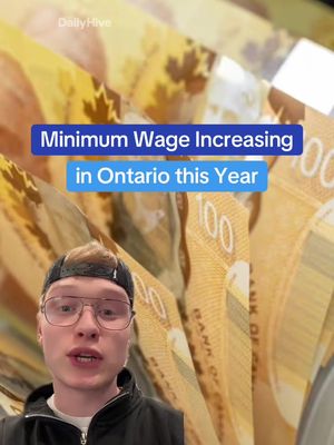 Minimum wage increasing in Ontario 💰 #toronto #ontario #jobs #minimumwage #canada 