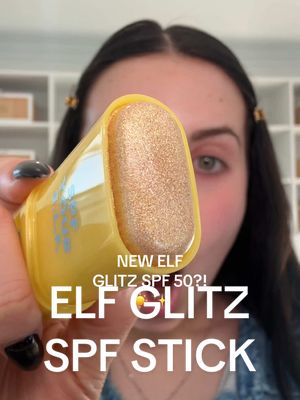 NEW Glitz SPF stick from elf!! A golden glow for summer ✨ not sticky or greasy. It has gorgeous gold shimmer I love under bb cream for a glow. this is gonna go quick so run!  @e.l.f. Cosmetics  #elfcosmetics #eyeslipsface #spf #tiktokshopcreatorpicks #tiktokshopspringglowup 