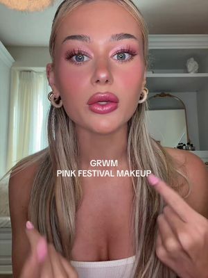 the glitter pink lip really tied everything together 🎡🌴🪩🤍I’m so excited I can’t believe this is my life I’m so grateful for all of u. @Diorbeauty @Hourglass Cosmetics @NARS Cosmetics @Anastasia Beverly Hills @Charlotte Tilbury @MakeUpForEverUSA @Fenty Beauty @Saie @YSL Beauty @urban decay @Kosas #makeuptutorial #grwm #makeupinspo #coachella 