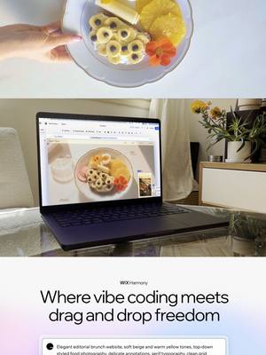 3 ingredients. no burnt toast. just a perfect breakfast website 🍳 #websitedesign #website #WixHarmony #webdesign