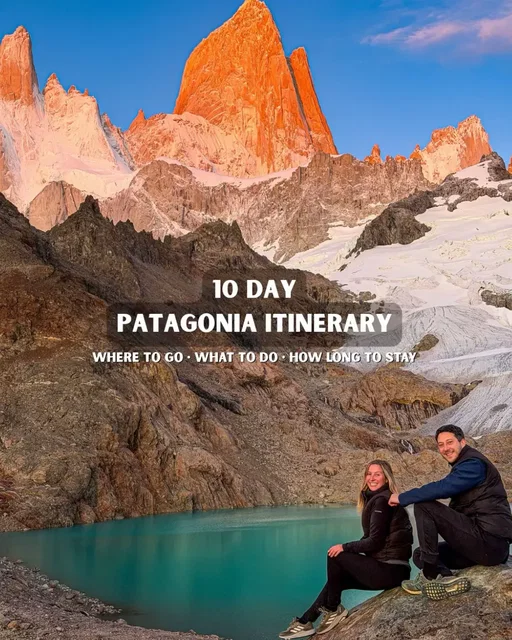 Fly into → El Calafate 🧊 Perito Moreno Glacier 🎟️ Entry: 45,000 ARS (or included in multi-park passes if visiting El Chaltén too which was 157,500 ARS for 7 days) 🚎 El Calafate → El Chalten Our FAVOURITE place in Patagonia!  🎟️ 7 day multi-park pass 157,500 ARS | £85 🥾 Laguna Torre [18km-20km] 🥾 Laguna Capri [8km] 🥾 Mount Fitzroy for sunrise [20-25km] on this trail you can add in Luguna Sucia, Secret waterfall (Cascada Escondida) and Laguna Capri on your way back down 🥾 Mirador Los Cóndores [3-5km] 🥾 Piedras Blancas Glacier [9km] 🥾 Chorrillo del Salto [30m walk from town] 🚎 El Chalten → El Calafate to pick up the rental car 🚘 [You don’t *need* a car in El Chalten] Other stops if you have the time 🇦🇷 → Bariloche — Alpine lakes, skiing, Nahuel Huapi park → Villa La Angostura — Charming village, unique myrtle forests → Los Alerces NP — Ancient 3,000-year-old alerce trees → Península Valdés — Whales, seals, penguins, orcas → Punta Tombo — World’s largest Magellanic penguin colony 🚘 El Calafate → across the border to Puerto Natales 🇨🇱 The border from Argentina to Chile is super simple and should take more than 1h You can stay in Puerto Natales and explore Torres Del Paine from there or, find accommodation closer to the NP like we did 👇🏼 🏨 Riverline Lodge, Cerro Casillo [AirBnB] ⛰️Torres Del Paine 🎟️ National Park pass: 45,500 CLP | £40 🥾 Mirador Las Torres [18-22km] A few [mainly off-road] stop offs in the area:  🥾 Cuernos Lookout & Mirador Salto Grande Waterfall [6.5km] 🥾 Lago Pehoe [several lookouts] 🥾 Salto Chico Falls [15mins] 🥾 Cascada Rio Paine [1.8km] ⏰ Best time to visit: December - February #patagoniaargentina #patagoniachilena #mountainhiking #hikingtrip #adventuretravel 