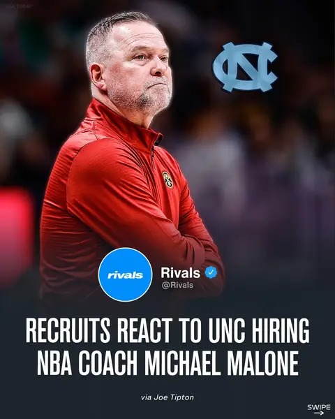 Recruits react to North Carolina hiring former NBA coach Michael Malone #collegebasketball #UNC #tarheels #NorthCarolina 