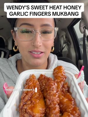 These have had me in a chokehold all week 🙂‍↔️ @WendysCanada #mukbang #wendys 
