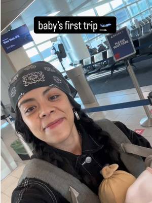 Baby’s first trip… a little nervous but I know it’s worth it #HuggiesFirsts #parenthood #travel 