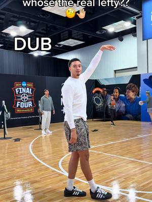 Whose the real lefty shooter?? 👀🧐 #basketball #jdub #challenge @dovemencare @Kenny Brooks @Anthony Hamilton Jr 