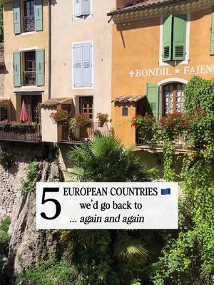 After traveling through Europe together... these 5 countries are worth seeing more than once 🇪🇺 🇮🇹 Italy: best food, romantic cities, rich history, iconic landmarks, amazing pasta & pizza, vibrant culture 🇬🇷 Greece: best sunsets, crystal clear water, island hopping, white & blue views, relaxing vibes, dreamy beaches 🇵🇹 Portugal: kindest people, affordable travel, stunning coastline, laid-back vibes, hidden gems, beautiful beaches 🇨🇭 Switzerland: best landscapes, fairytale mountains, scenic train rides, crystal lakes, peaceful nature, postcard views 🇫🇷 France: most picturesque villages, romantic atmosphere, world-class cuisine, charming streets, iconic sights, wine & culture Do you agree with our list? What's your favorite? Follow for more travel tips ✈️❤️ #europe #europeantravel #europeansummer #eurotrip #europetravel 