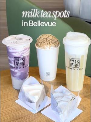 Fav milk tea spot in Bellevue now!  📍Choo Tea, 155 108th Ave NE, Ste 101, Bellevue, WA 98004
