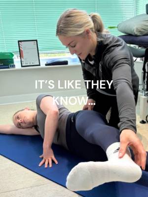 It’s like they KNOW 😭 Exercises getting easy? Physio: say less… #Profysio #PhysioTherapy #physiotherapistt #Fyp #ForYouPage #GymTok