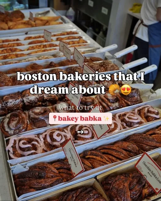 @Bakey Babka is one of my go-to favorite bakeries to go to when I am in Boston or Newton 💕 Their babkas are out of this world. They just launched a Boston cream babka, inspired by the iconic Boston cream pie! These are being sold Fri-Sun through 5/24 (or at the Faneuil Hall location all the time)!  This is my list of favorite babkas to get 1. Almond Babka✨ 2. Boston Cream Babka💗 3. Chocolate Babka🍫 4. Chocobanana Pecan Babka🍌