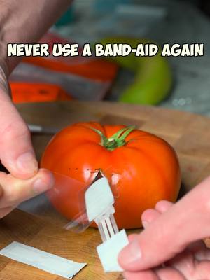never use a band-aid again #lifehack #satisfying #food