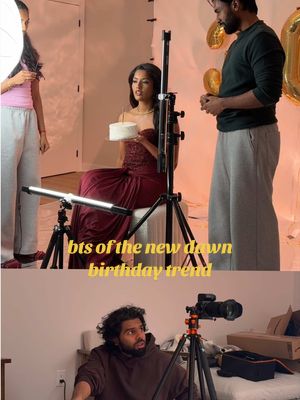 BTS of this trend🤍 #birthdaytrend #birthday #bts #behindthescenes