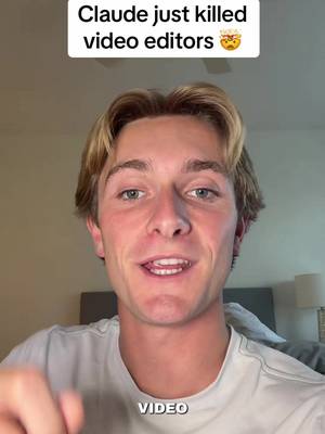 Comment "Edit" and I'll send you the full guide 👇 Claude just killed video editors. You can now edit any video you want using Claude Code and it takes 3 steps to set up. 1. Open the Claude desktop app and select Code 2. Google Remotion, copy the code, paste it into Claude and hit Enter 3. Open a new tab, go to /remotion video and tell Claude exactly what you want to edit Claude opens its own video editor and starts editing based on your instructions. Want a revision? Just ask and it updates instantly. This is genuinely one of the craziest things I've seen Claude do. #ai #claude #claudecode #videoediting #aitools