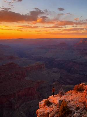 Standing on the edge of the Grand Canyon 🏜️