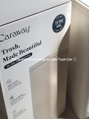 An unboxing experience like no other 😌👏🏼 #caraway #carawayhome #trash #fyp #unboxing 
