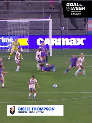 From outside the box and off the post: Gisele's 3rd career goal is this week's @canonusa Goal of the Week! ☄️ #NWSL #goal #Thompson #soccertiktok 