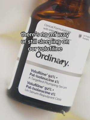 WAKE. UP. RIGHT. NEOWW.  #theordinary #volufiline #skintok #agingskin #plumping 