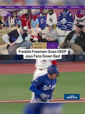 Freddie Freeman goes DEEEEEP and the Dodgers are up big against the defending AL Champs.  #bluejays #dodgers #MLB #baseball #toronto