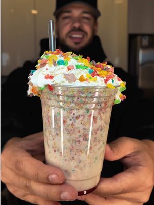 Fruity pebbles Milkshake 🥤🥣 #fyp #foryoupage #fypシ #fyyyyyyyyyyyyyyyy 