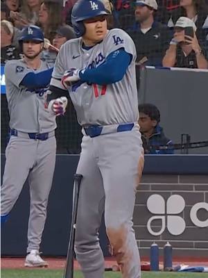 Shohei Ohtani let out a "F***" after getting hit in the funny bone by this pick off attempt #shoheiohtani #dodgers #MLB #baseball #losangelesdodgers