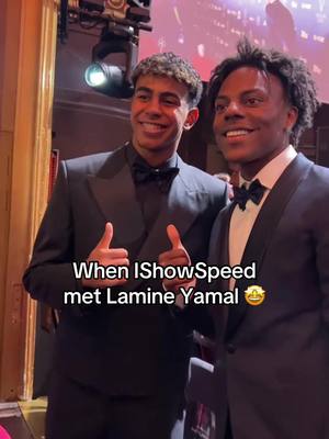 Two GOATS 🐐 @IShowSpeed @Lamine Yamal #speed #lamineyamal #barcelona #ishowspeed #football 