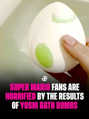 The Super Mario Galaxy Movie have collaborated with Lush to create a Yoshi bath bomb and fans can't believe how it looks once it's dissolved 👀 Each egg has one of four colorful, collectible shower gummies hidden inside, each with their own unique blend of essential oils. The egg bath bomb comes in 4 colors to choose from each revealing something new. 🎥: foolishkia #gaming #supermario #supermariogalaxy