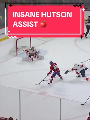 Lane Hutson with the clutch setup on Nick Suzuki's game-tying goal! 🍎