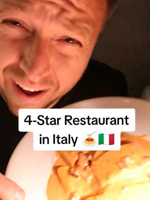 4-Star Restaurant in Italy 🍝🇮🇹 #italy #luxury #restaurant #expensive #travel 