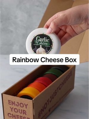 We’ve given our Rainbow Cheese Gift Box a little cheesy update!🧀 Now featuring our Garlic & Chive Cheddar Truckle.🧄 #ChucklingCheese #NotJustCheese #cheesegiftbox #CheeseLovers #artisancheese 