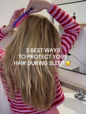 Protecting your hair during sleep is also super important 🥰 #haircare #hairtok #hairtips #hairprotection #healthyhair 