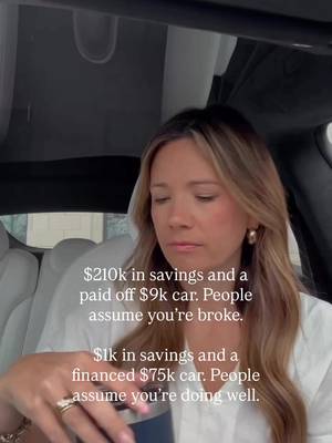 Looking rich and being rich are not the same thing.   The goal isn’t to look wealthy, it’s to actually build wealth and be content along the way. #cars #buildwealth #investing #moneytok 
