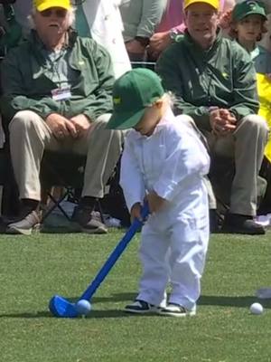 Bennett Scheffler with a solid drive! #TheMasters #kidsgolf #drive #scottiescheffler 