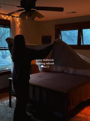Thankful for slow, cozy, yet productive afternoons like these on gloomy, rainy days. 🥰🛏️✨ I actually filmed this back in January, edited it, and then entirely forgot to post it…so you get it now in April. 😂🧡 It was too cozy to not post!  Typically we only get snow in the winter, but this winter was unseasonably warm so we had a few very rainy winter days (which I was very thankful for after such a dry season!) and I enjoyed every second of them! 🌧️ This was around the time I was starting to transition to some spring bedding as well, so I brought in the warmth of my clay colored bamboo sheets from @SIJO Home (“THECOZYKANSAN20” for 20% off!) while still keeping with my soft and fuzzy @Coma Inducer comforter. 🥰🛏️ Do you change out your bedding seasonally? We have to with the drastic temperature changes here! 😅 #cozyhomedecor #cozyathome #cozyhomevibes #cozyhomeshots #cozybedroom cozy living, cozy lifestyle, bedding, bedding refresh, sheet set, slow living, slow lifestyle 