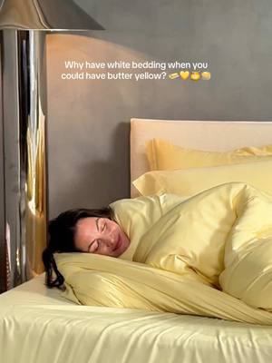 Currently making a very strong case for butter yellow over everything else 💛🧈✨ Because your bed should look as dreamy as it feels. #ButterYellowBedding #BedroomGoals #CozyCorner #SleepEssentials #Bedscape