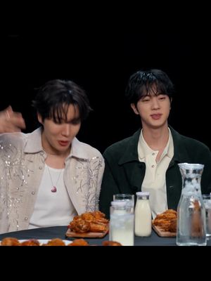 tomorrow on #hotones, @bts_official_bighit takes on the wings of death. 💀 will they make it to the end? find out @ 11am et. 🔥